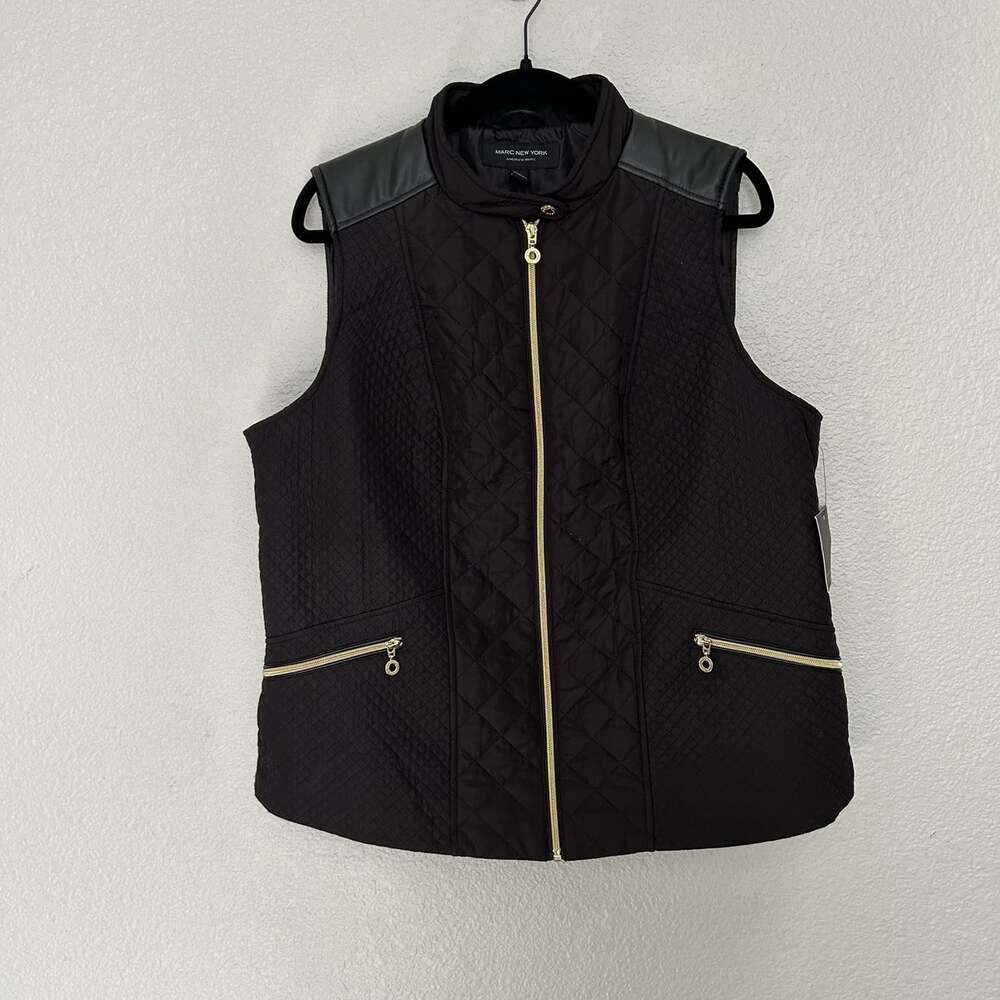 NWT Black Marc New York Women's Vest Size 1X
